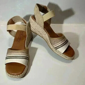 Zodiac Noreen Wedge Sandal espadrille wedge size 9.5-10